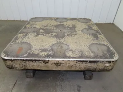 Heavy Duty Pallet Turntable 49x49" Top 18" High 1/4" Steel Plate 2500lbs