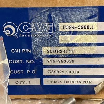 CVI, 20UB34141 Temp Indicator Gauge 0-150 F New + Warranty