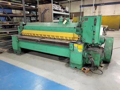 8' X 1/4" WYSONG MODEL #825 MECHANICAL POWER SQUARING SHEAR: STOCK #23635