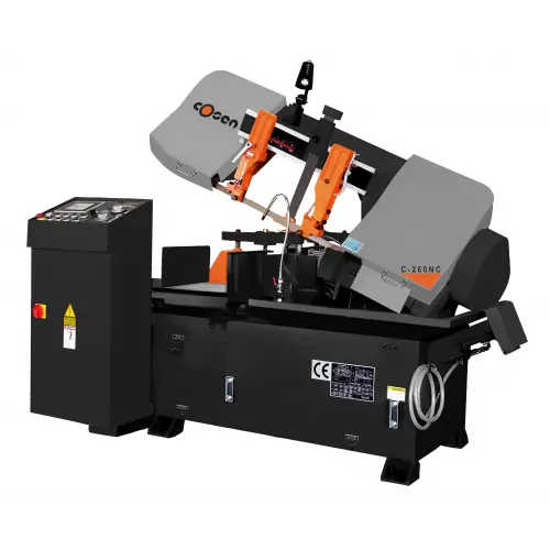 Cosen C-260NC Fully Programmable Automatic Hydraulic Band Saw; with Touch Screen Technology