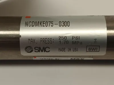 USED SMC ROUND BODY PNEUMATIC CYLINDER NON-ROTATING