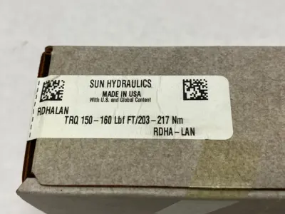 NEW SUN HYDRAULICS DIRECT-ACTING RELIEF VALVE CAPACITY: 100GPM, CAVITY T-16A