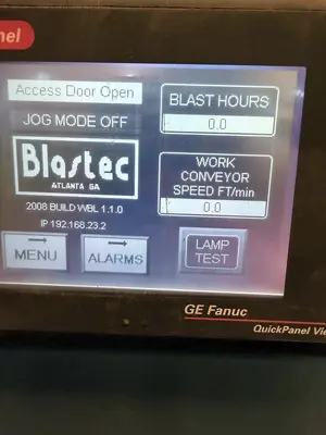 Used 2008 BLASTEC 10' PLATE BLASTER Finishing Machines Illinois US | Machinery Marketing International #1360727