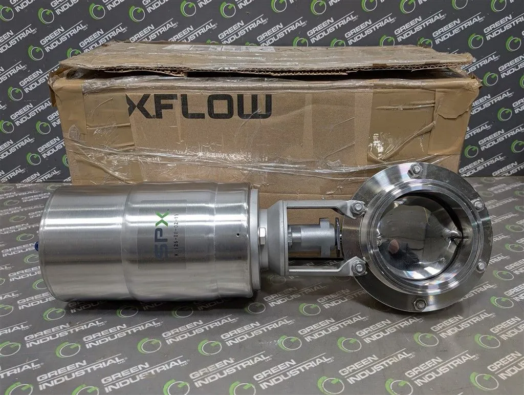 4" SPX K 125-00-02-19 Tri-Clamp Actuated Butterfly Valve New NIB