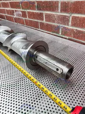 Stainless Steel  53" x 41 x 6" Meat Grinder Head Shaft Screw