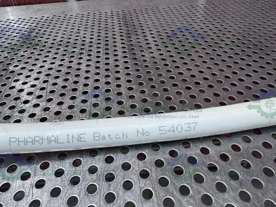 USED AFLEX PHARMALINE 54037 PTFE HOSE 24" W/ 1/2" SANITARY FITTING