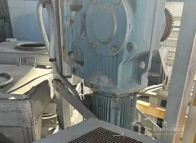 110 Cubic Foot double Strong Scott Ribbon Blender, 60 h.p., w/ dust cover