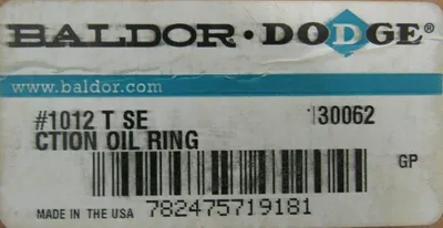 NEW BALDOR 130062 T SECTION OIL RING #1012