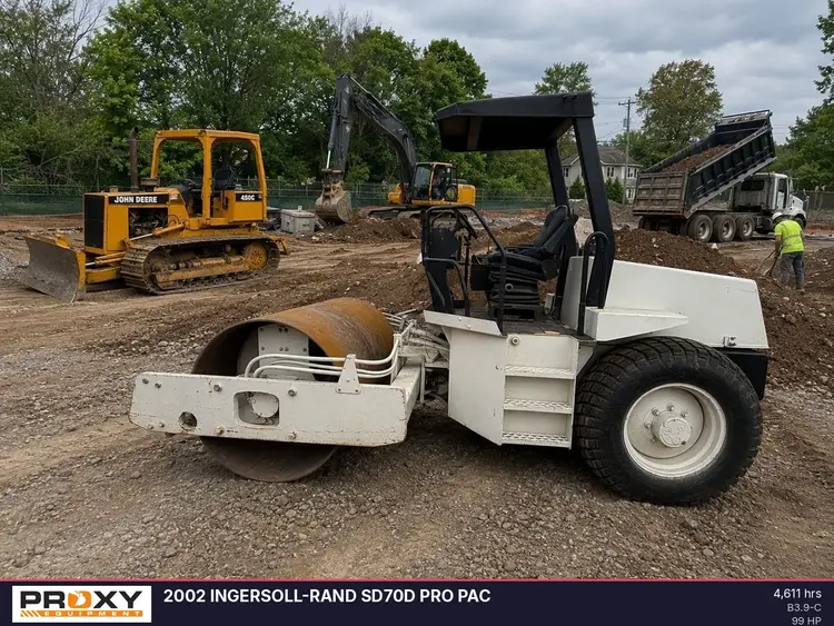Used 2002 INGERSOLL-RAND SD70D PRO PAC Single Drum Rollers New Jersey US | Proxy Equipment #1426087
