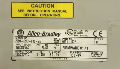 USED ALLEN-BRADLEY 2098-DSD-010-SE