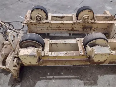 10 TON 20,000 LB RANSOME MODEL #WRD10 TANK TURNING ROLLS, 1 DRIVE & 1 IDLER ROLL: YOBRO #25073