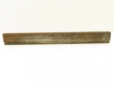 Press Brake Die 21-3/4" Long 90° V 3/8" W 3/16" D 1-3/4" H 1/2" Tang