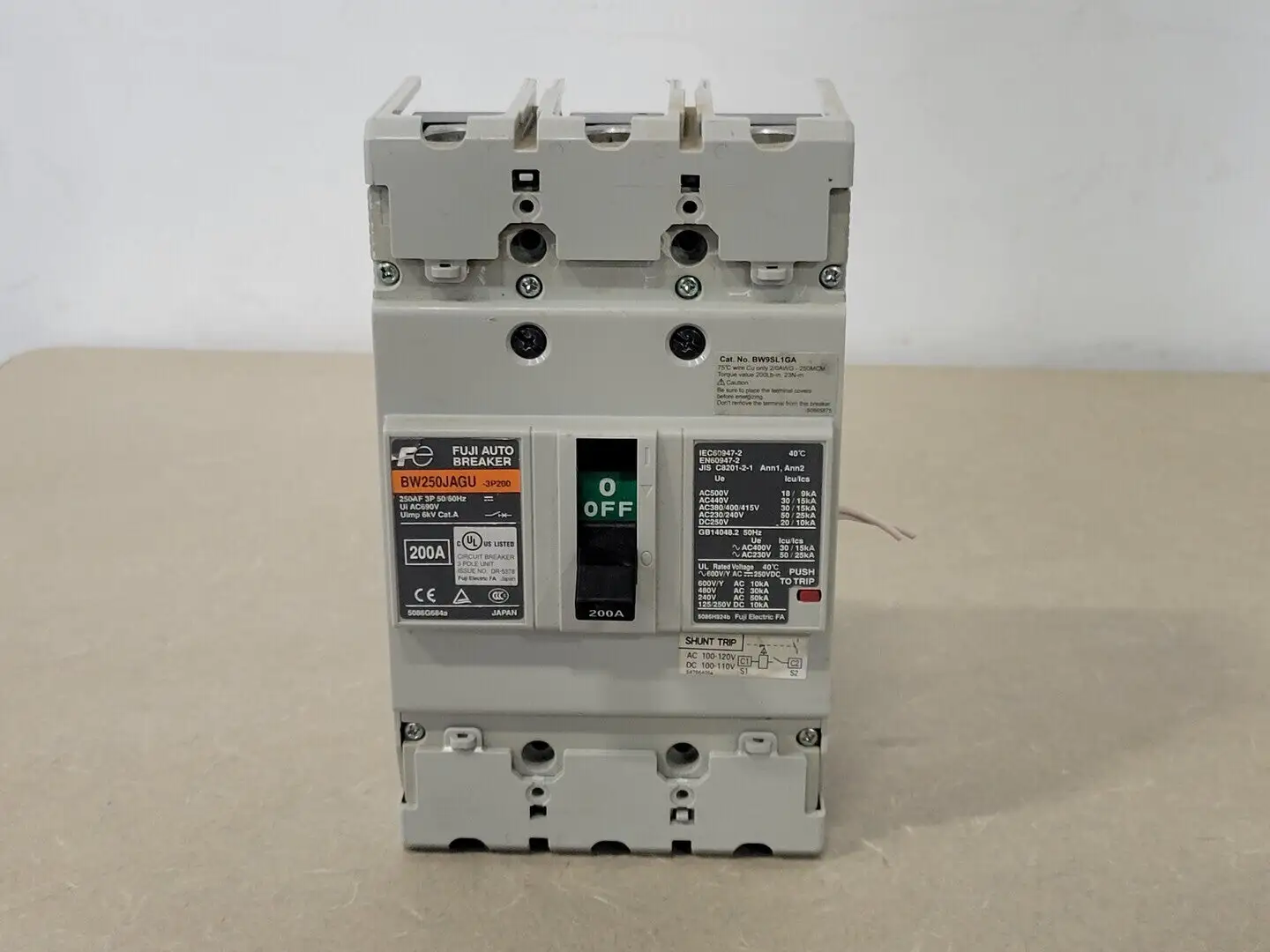 USED FUJI ELECTRIC BW250JAGU