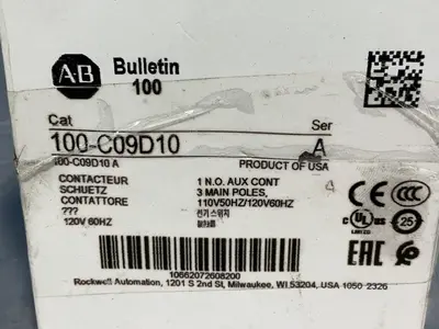 Used ALLENBRADLEY 100C09D10 Switchgears Ohio US | HGR 24 #1548268