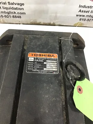 Toshiba 22L2-7500R DC Brushless Servo Motor 487 Rated Torque 1500 RPM