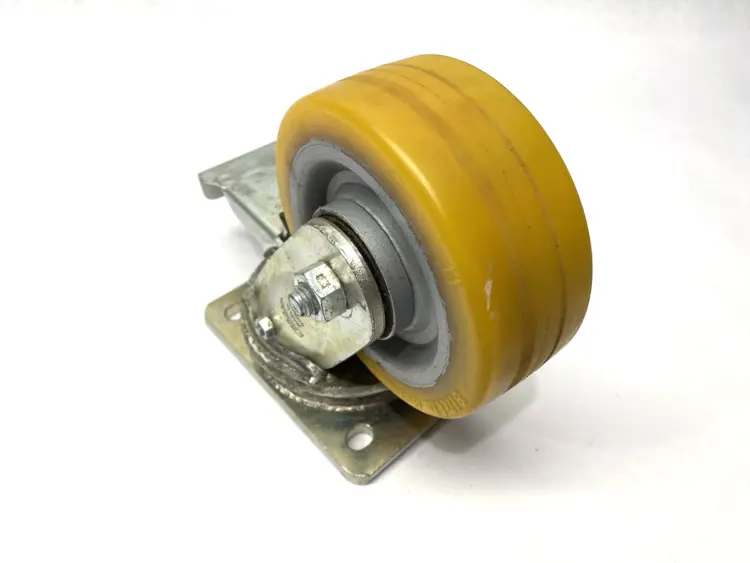 Used BLICKLE SWIVEL CASTER W/ TOP PLATE & BRAKE 125MM WHEEL DIA. X 50MM WIDTH Casters | Maverick Industrial Sales #1102266