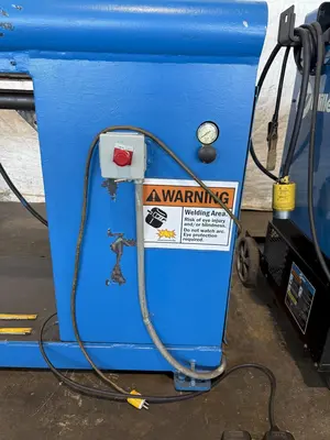 54" JETLINE MODEL #SWC-3A SEAM WELDER WITH SYNCROWAVE 250DX WELDER: YOBRO #23913