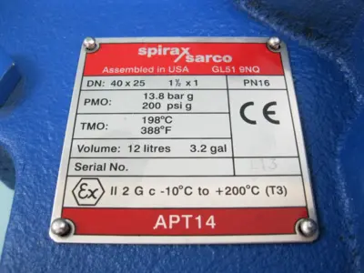New | in-Stock Spirax Sarco APT14 Pumps New Hampshire US | Bitter End Trading #1126750