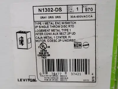 NEW LEVITON N1302-DS