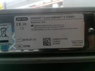 Bio-Rad VARIANT II VCS Hemoglobin Testing System