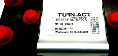 NEW TURN-ACT 122-B2223B ROTARY ACTUATOR 281784 122B2223B