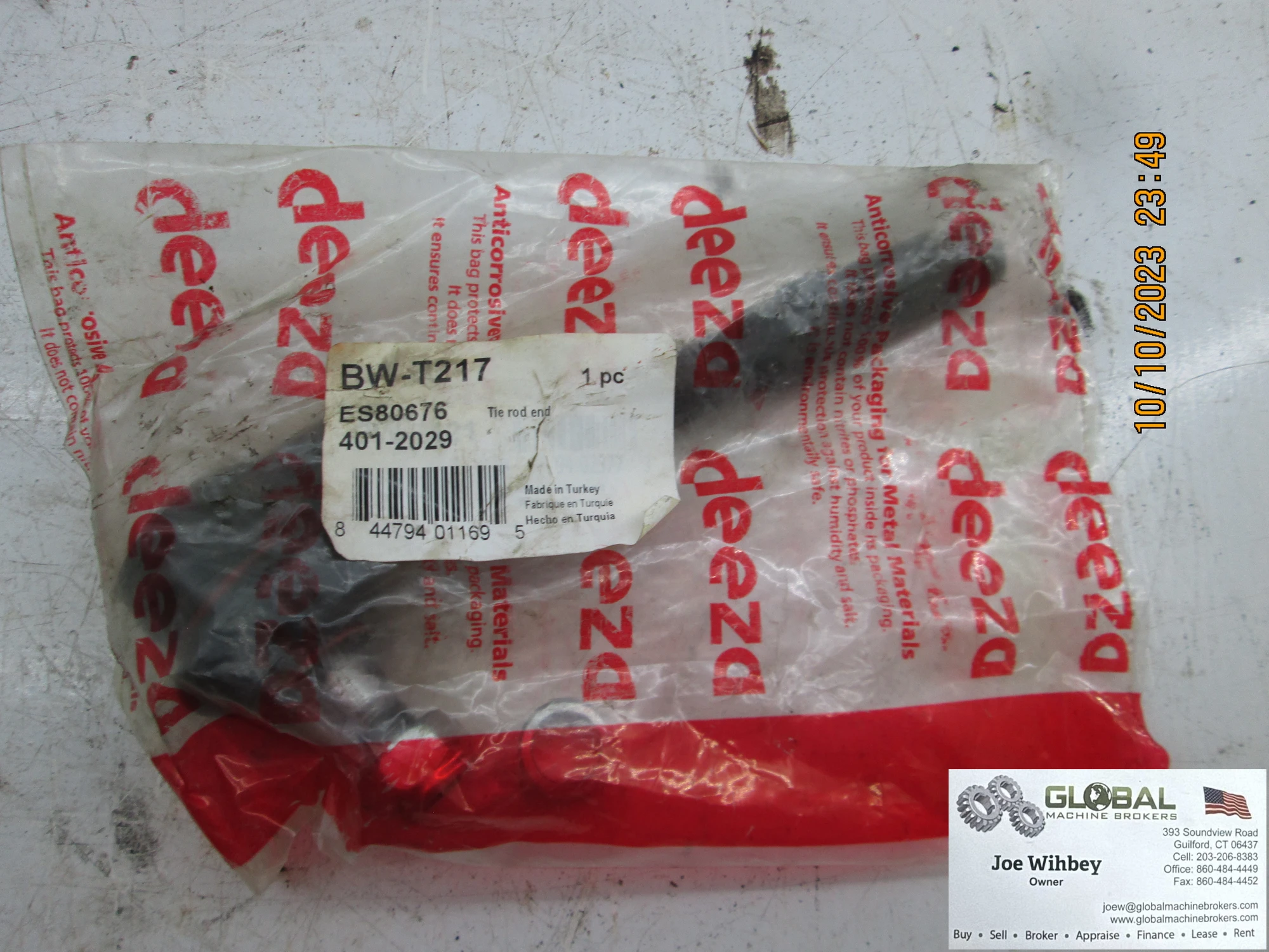 Deeza Chassis Parts BW-T217 Outer Tie Rod End