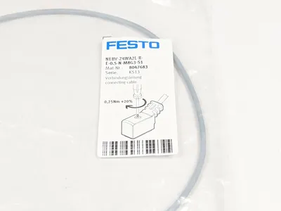 NEBV-Z4WA2L-R-E-0.5-N-M8G3-S1,8047683 | Festo NEBV-Z4WA2L-R-E-0.5-N-M8G3-S1 Connecting Cable 8047683 - New