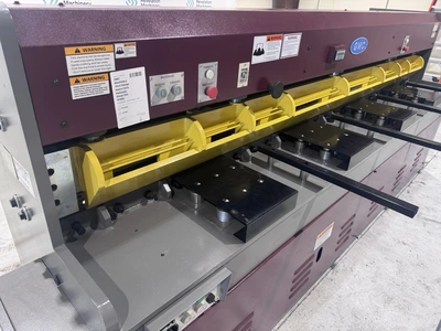 Used 2025 GMC MACHINERY 10X0 GAUGE HEAVY DUTY HYDRAULIC SHEAR (HS-1010E) Power Squaring Shears (Gauge) Illinois US | Revelation Machinery #1413980