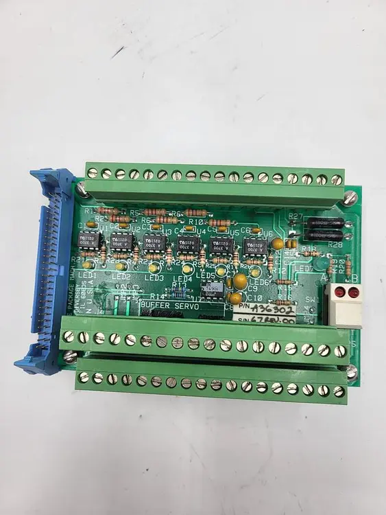 Used TRIANGLE TRIANGLE BUFFER SERVO BOARD P/N A36302 I/O Boards & Replacement Parts | ND Industrial Surplus #1215802