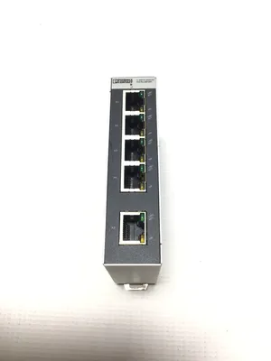 Phoenix Contact SFNB 5TX Ethernet Switch Module 24VDC 5-7 Torque 30-12AWG 185mA