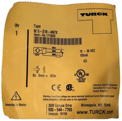 NEW TURCK BI5-S18-AN7X