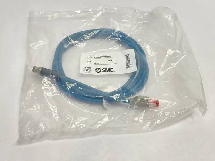 New | in-Stock SMC SERIAL COMMUNICATION CABLE M12 4-PIN MALE TO RJ45 2M Cable & Wire | Maverick Industrial Sales #1104667