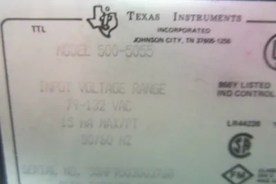 TEXAS INSTRUMENTS 500-5055 INPUT MODULE 5005055