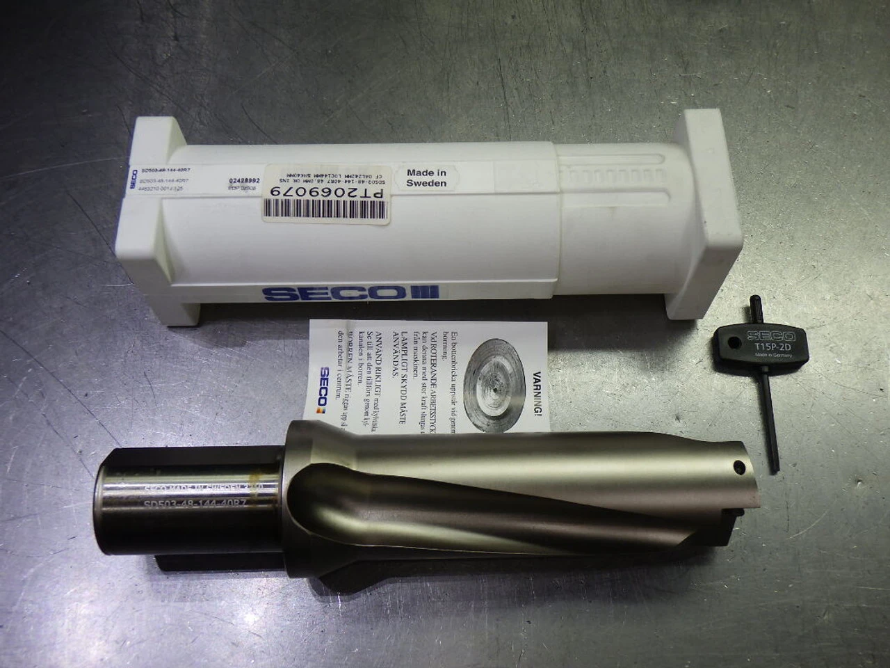 SECO 48mm Coolant Thru 3xD Drill 40mm Shank SD503-48-144-40R7 (LOC2828C)