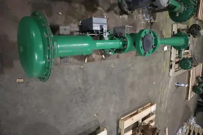 Fisher Control Valve Fulton Boiler Steam Valve With Pneumatic Actuator