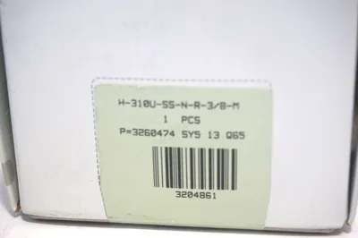 NEW HAMLET H-310U-SS-N-R-3/8-M NEEDLE VALVE H310USSNR38M