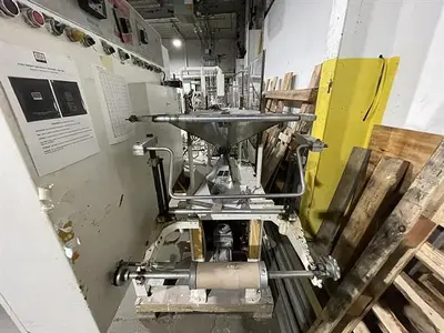 Bartelt model IM7 Pouch Packager with AMS Auger Filler and  liquid filler