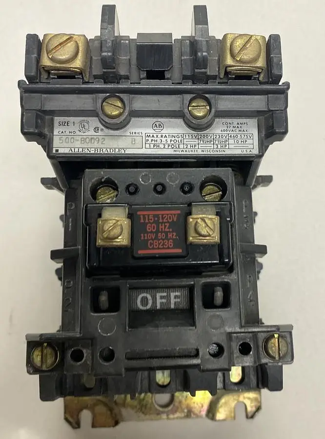 New | in-Stock ALLEN BRADLEY 500-B0D92 PLC Contactors Ohio US | Surplus Asset Holdings #1234032