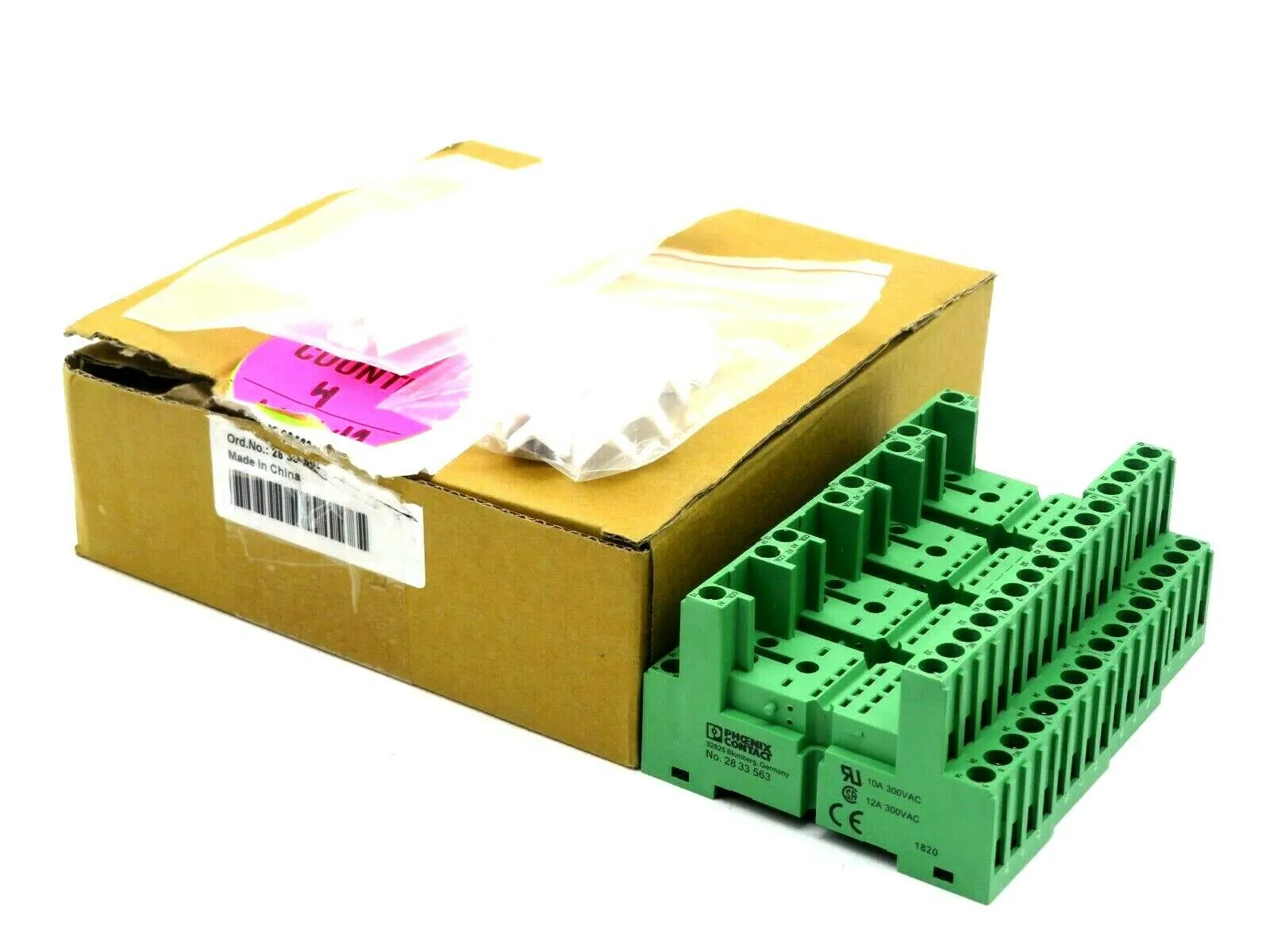 NEW 4PCS. PHOENIX CONTACT PR2-BSC2/4X21 RELAY SOCKET 2833563 PR2BSC24X21