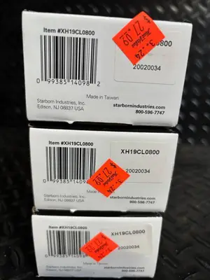 Starborn Structural H19 XH19CL0800 - 8in x 0.19in Hex Wood Screws, 3-Box Lot
