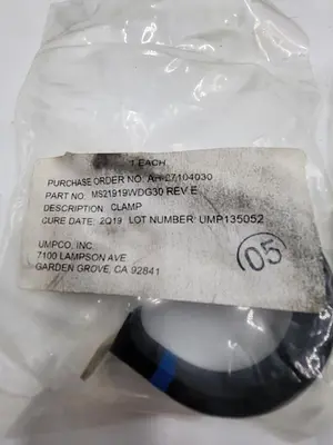 New | in-Stock UMPCO UMPCO WDG30 SNUG-FIT VIBRATION-DAMPING LOOP CLAMP, ALUMINUM WITH NEOPRENE CUSHION, 1-7/8" ID *NEW* Valves/Fittings | ND Industrial Surplus #1211435