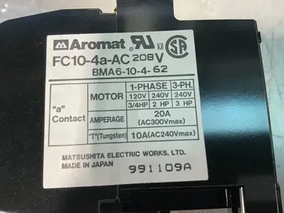 Used AROMAT FC10 PLC Contactors Ohio US | HGR 24 #1345504