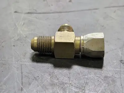 1/2" Male x 1/4" Female Threaded Run Tee Brass (Bag of 14)