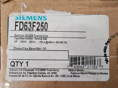 USED SIEMENS FD63F250