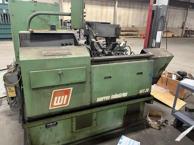 Used 1991 WARREN WT-20 Thread Rollers Ontario CA | Walden Machinery #1289814