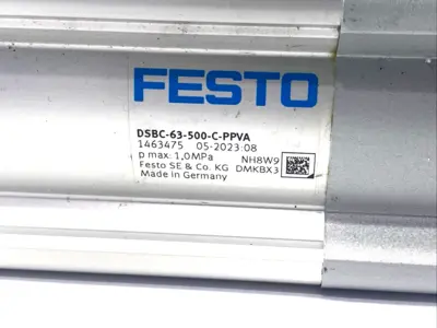 DSBC-63-500-C-PPVA | Festo  Pneumatic Cylinder 63mm Bore 500mm Stroke - New Other