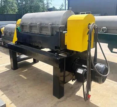 Sharples P3400 (14 x 48) tricanter centrifuge, 316SS.