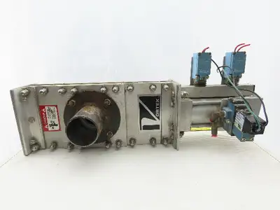 Salina Vortex B03 25550 2-1/4" Pneumatic Slide Gate Dry Material Cut Off Valve