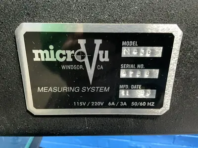 Used 1998 MICROVU M456 2D Vision Measuring Systems Ohio US | HGR 24 #1518974