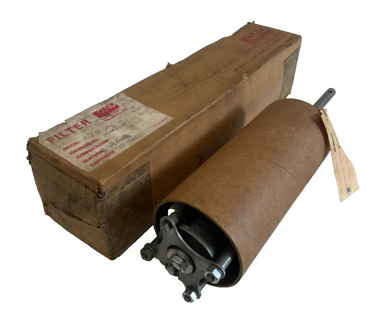 NEW CUNO INC. 14145-17-50-0050 CARBON STEEL FILTER 14145-17 50-0050
